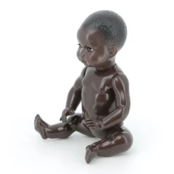 Baigneur noir laqué nu 40 cm