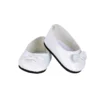 Ballerines blanches pour poupée 28 cm