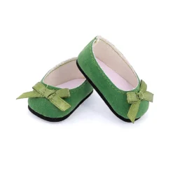 Ballerines kaki pour poupée de 39 à 48 cm