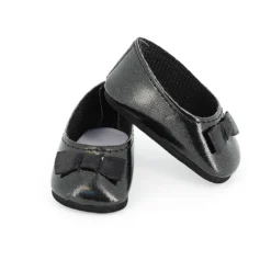 Ballerines noires pour poupée de 39 à 48 cm