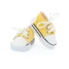 Baskets jaunes pour poupée 36 cm