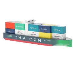 Bateau porte-conteneurs en bois, Jacques Saadé - CMA-CGM