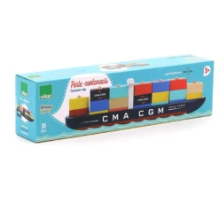 Bateau porte-conteneurs en bois, Jules Verne - CMA-CGM