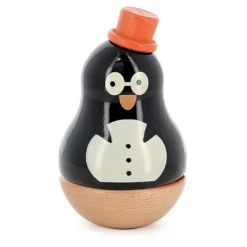 Boîte à musique en bois Boizoos, René le pingouin