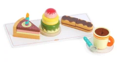 Café gourmand en bois, jeu d’imitation