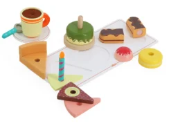 Café gourmand en bois, jeu d’imitation