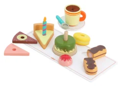Café gourmand en bois, jeu d’imitation