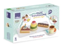 Café gourmand en bois, jeu d’imitation