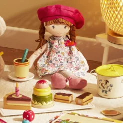 Café gourmand en bois, jeu d’imitation