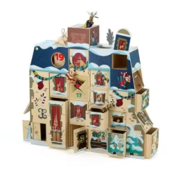 Calendrier de l’avent en bois, Maison à remplir