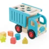 Camion de tri d’éveil en bois – Boîte à formes