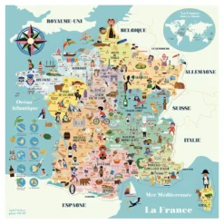 Carte de France magnétique Ingela P.A