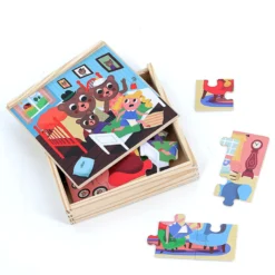 Coffret de 4 puzzles en bois, Boucle d’Or - Ingela P.Arrhenius