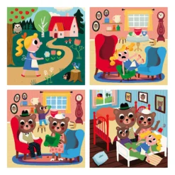 Coffret de 4 puzzles en bois, Boucle d’Or - Ingela P.Arrhenius