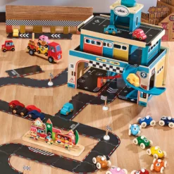 Coffret de 4 voitures en bois City, Vilacity