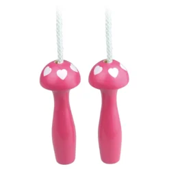 Corde à sauter coeur fuchsia