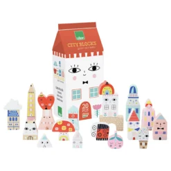 Cubes en bois, Tiny city