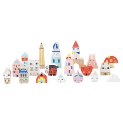 Cubes en bois, Tiny city