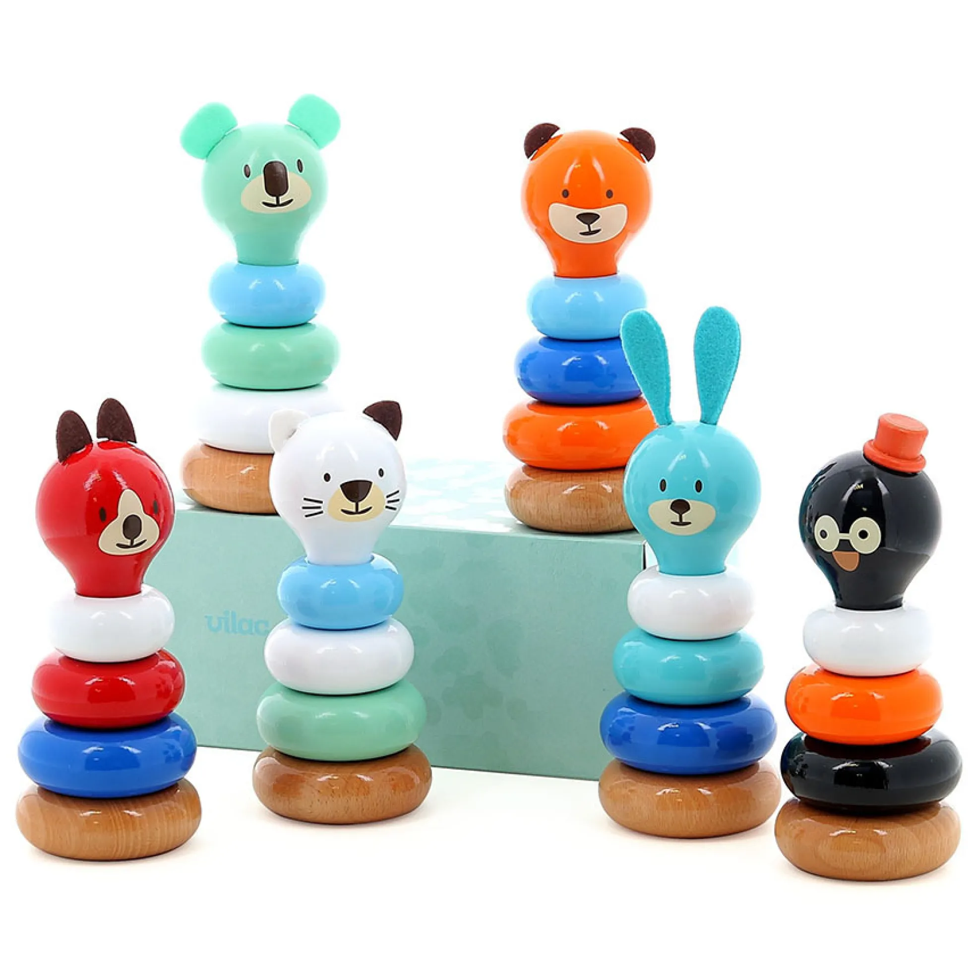 Empilable en bois Boizoos, Alice le koala
