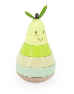 Empilable surprise Poire en bois – Jouet d’éveil