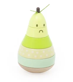 Empilable surprise Poire en bois – Jouet d’éveil