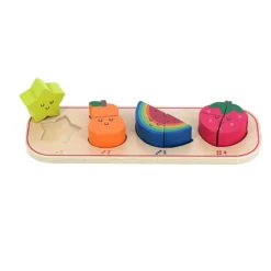 Encastrement en bois, J’apprends à compter les fruits - Andy Westface