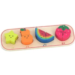 Encastrement en bois, J’apprends à compter les fruits - Andy Westface
