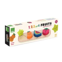 Encastrement en bois, J’apprends à compter les fruits - Andy Westface