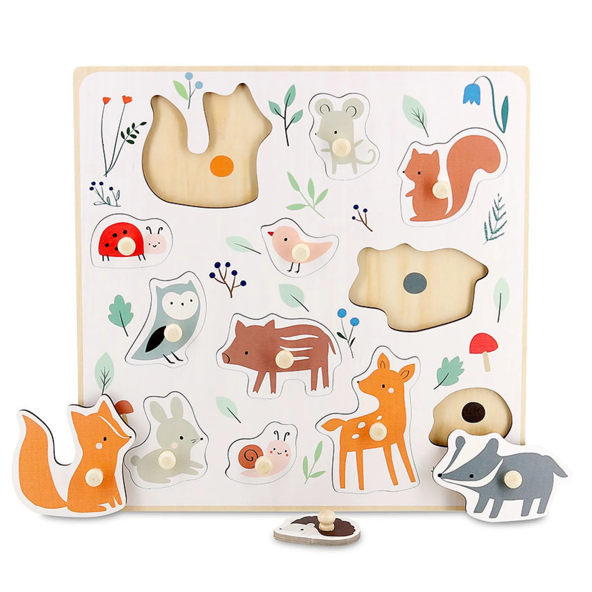 Encastrement en bois, Les animaux de la forêt - Sarah Betz