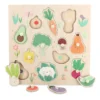 Encastrement en bois, Les légumes du jardin - Sarah Betz