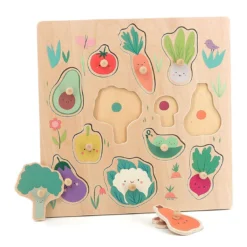 Encastrement en bois, Les légumes du jardin - Sarah Betz