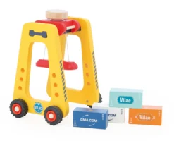 Enjambeur porte-containers magnétique en bois