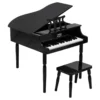 Grand piano à queue noir