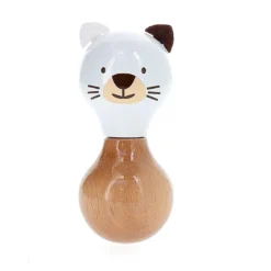Hochet en bois Boizoos, Mariette la minette