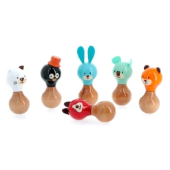 Hochet en bois Boizoos, Mariette la minette