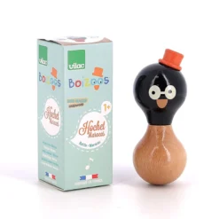 Hochet en bois Boizoos, René le pingouin