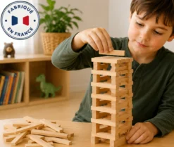 Jeu de construction en bois, Batibloc Classic 200 planchettes