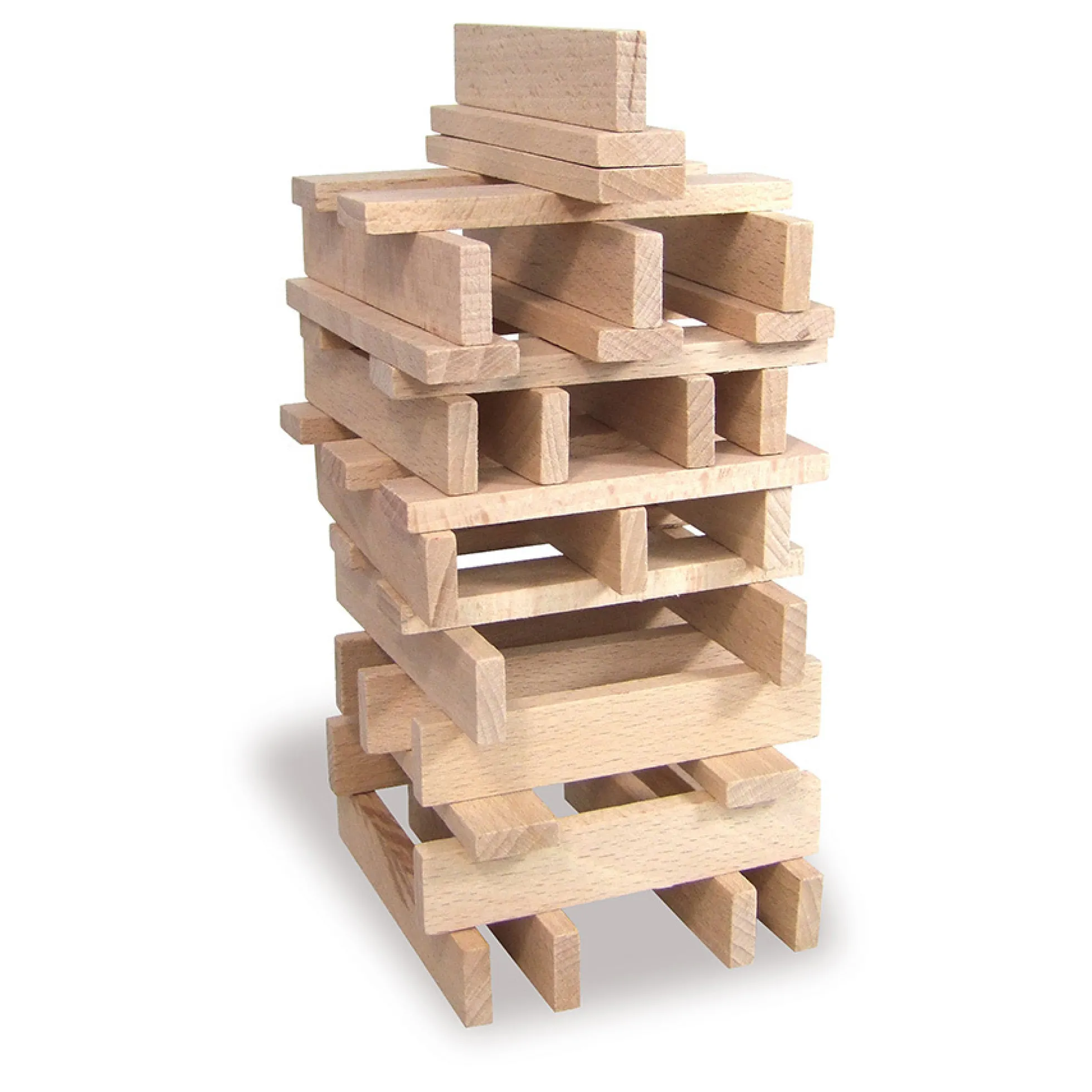 Jeu de construction en bois, Batibloc Classic 200 planchettes