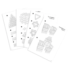 Jeu de construction en bois, Batibloc Classic 200 planchettes