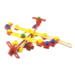 Jeu de construction en bois, coffret Batibloc