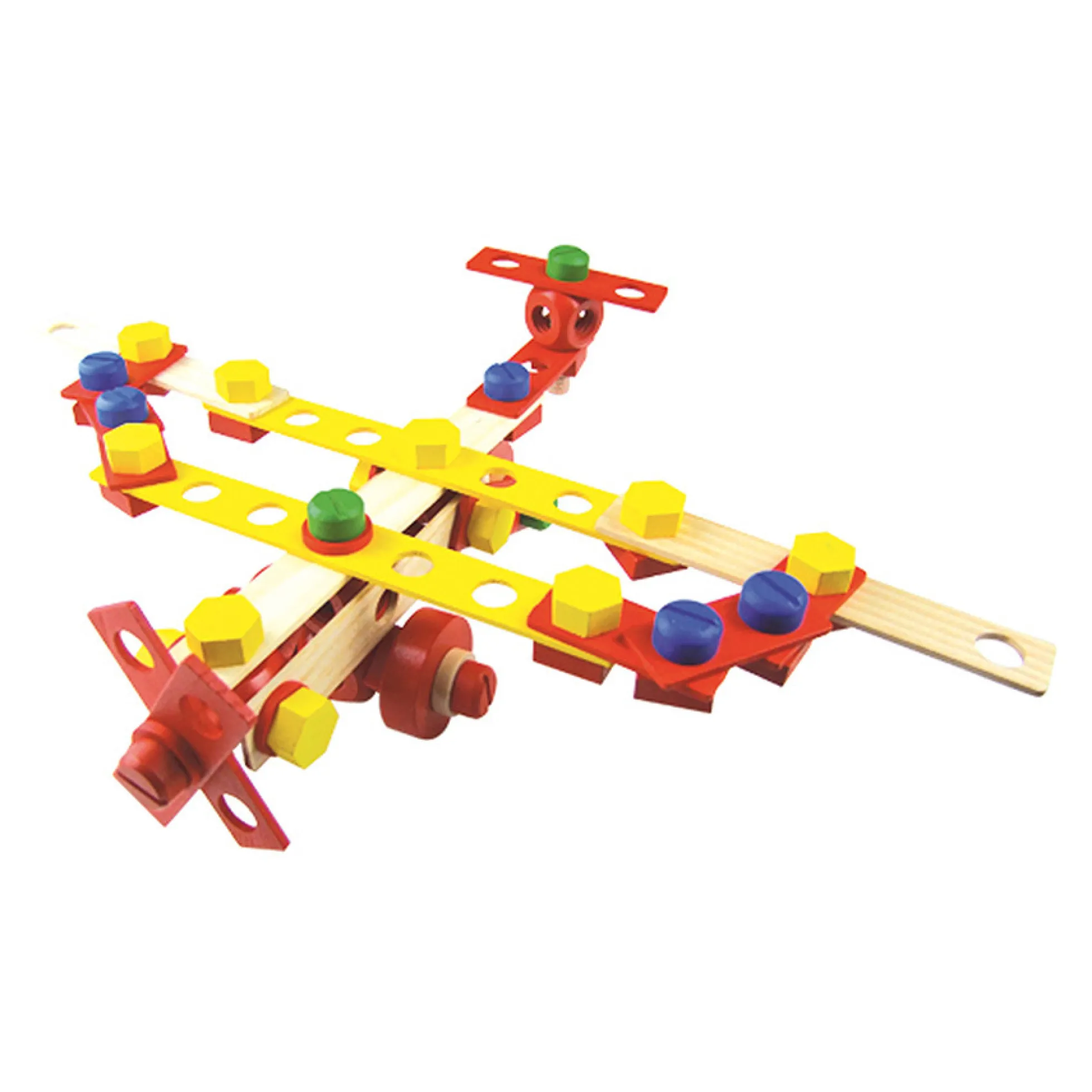 Jeu de construction en bois, coffret Batibloc