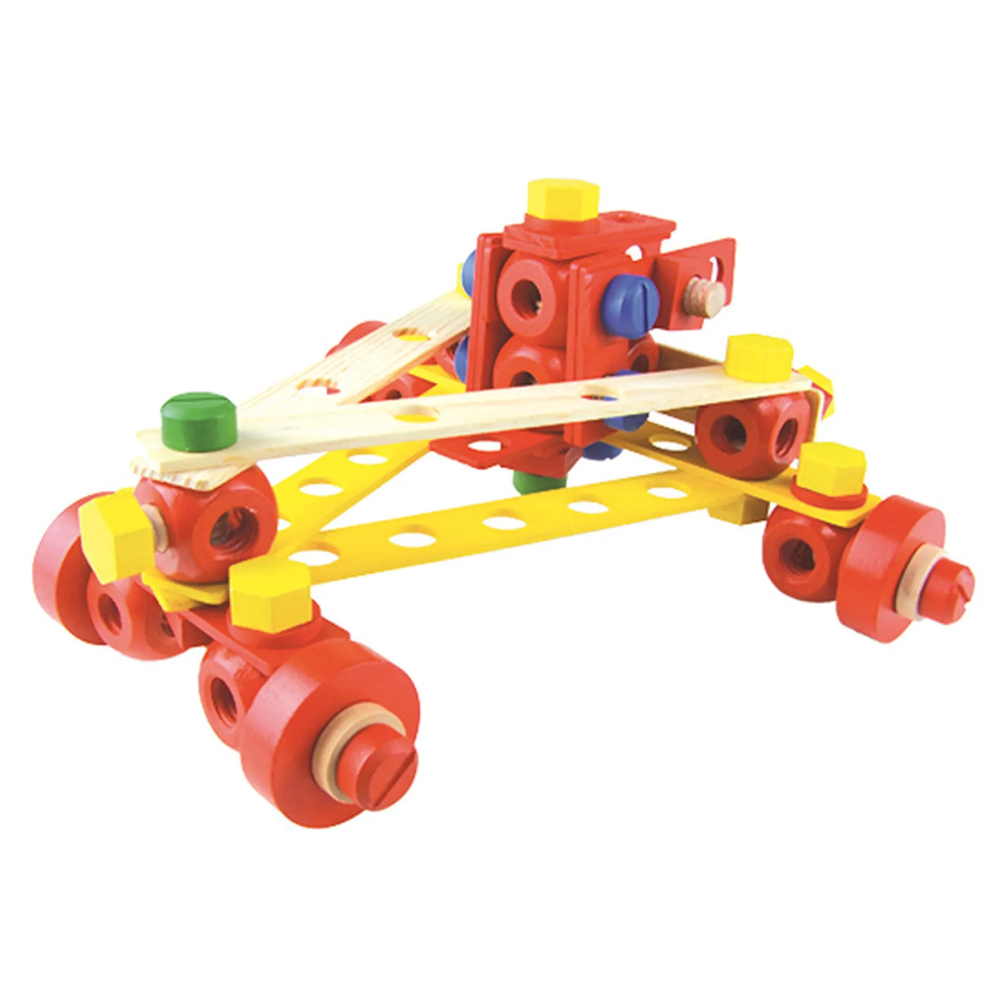 Jeu de construction en bois, coffret Batibloc
