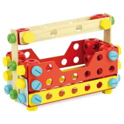 Jeu de construction en bois, coffret Batibloc Super