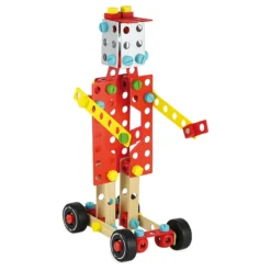 Jeu de construction en bois, coffret Batibloc Super