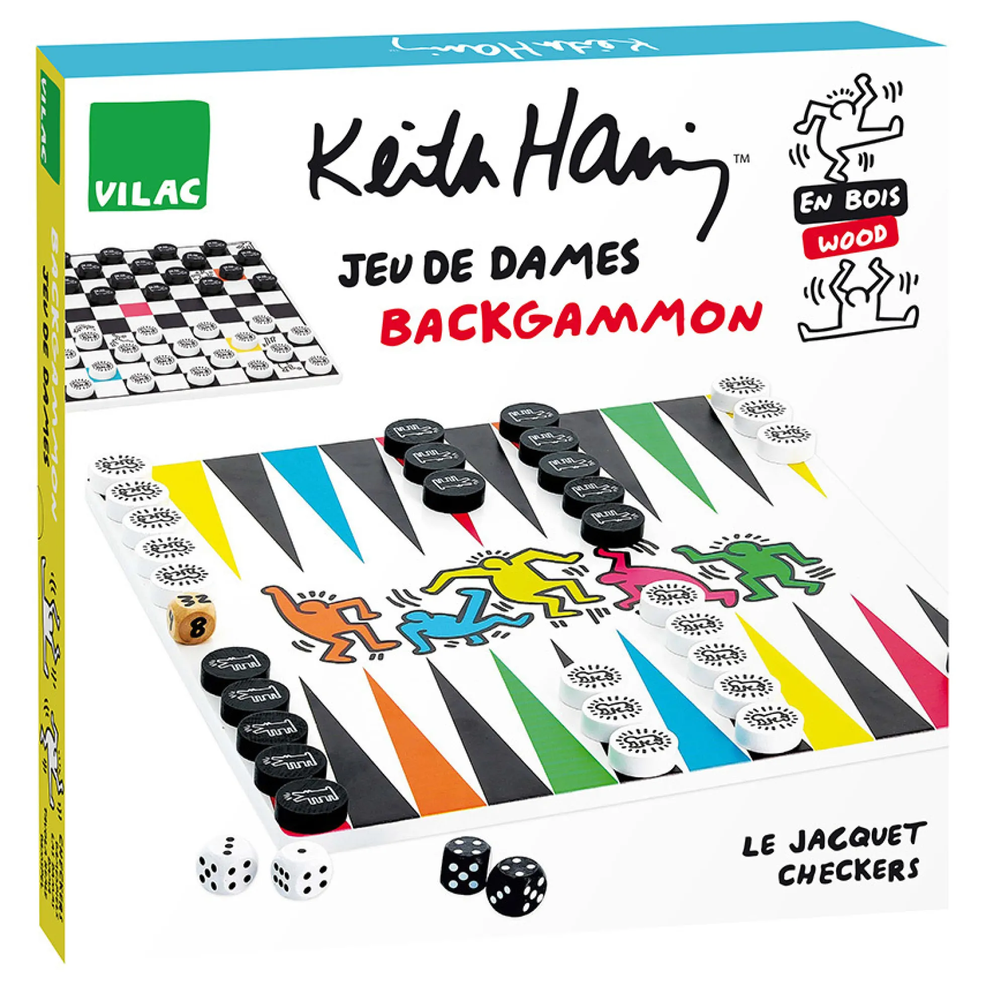 Jeu de dames / backgammon - Keith Haring