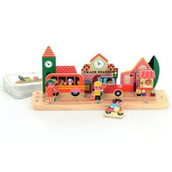 Jeu de logique en bois, Oussassplass La ville - Ingela P.Arrhenius