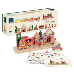 Jeu de logique en bois, Oussassplass La ville - Ingela P.Arrhenius
