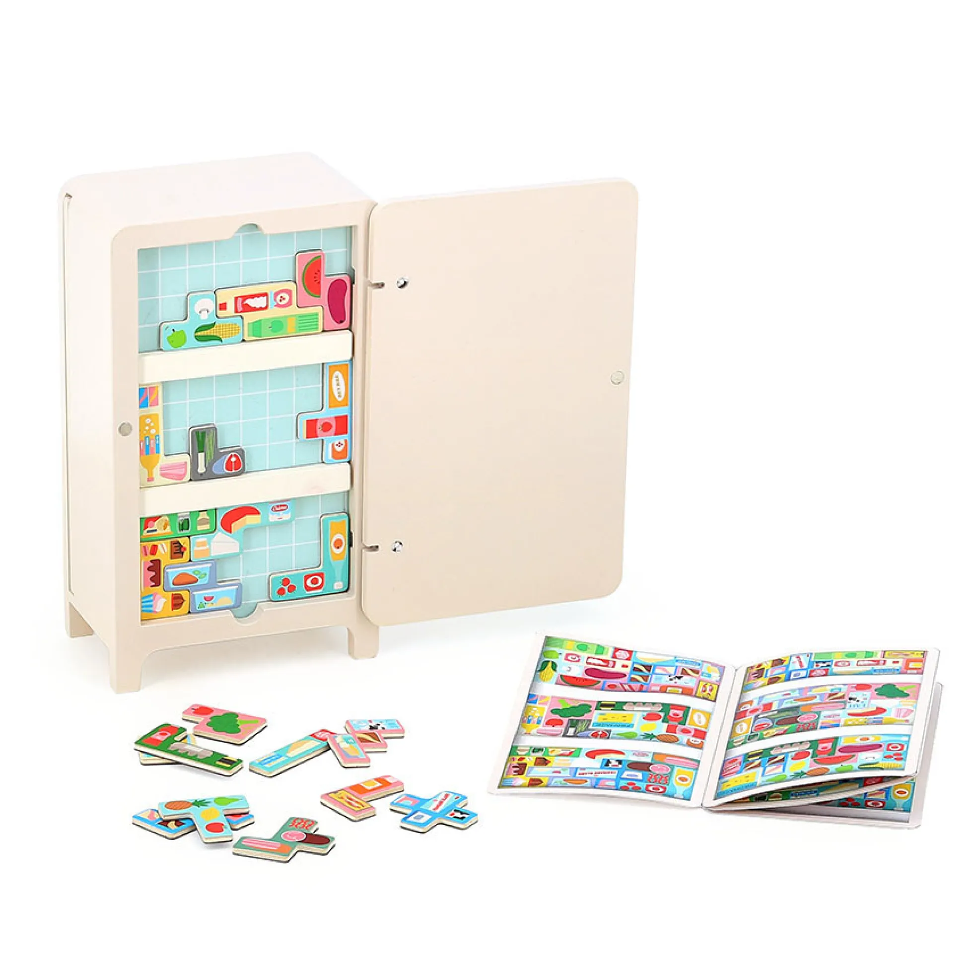 Jeu de logique en bois, Pack it right Le frigo - Ingela P.Arrhenius