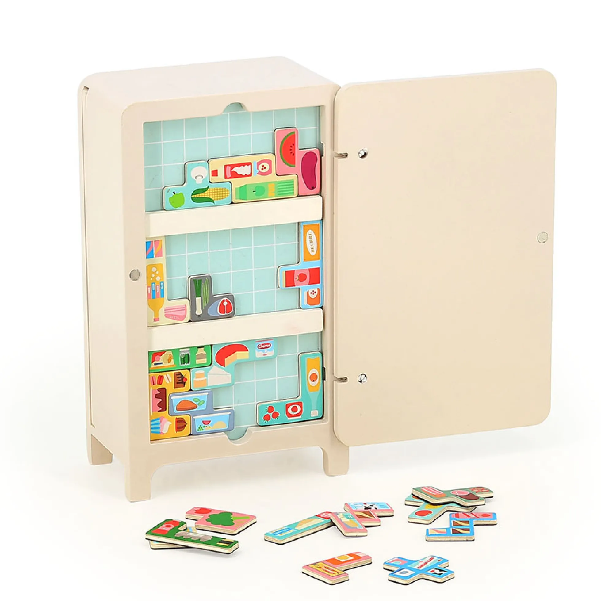 Jeu de logique en bois, Pack it right Le frigo - Ingela P.Arrhenius