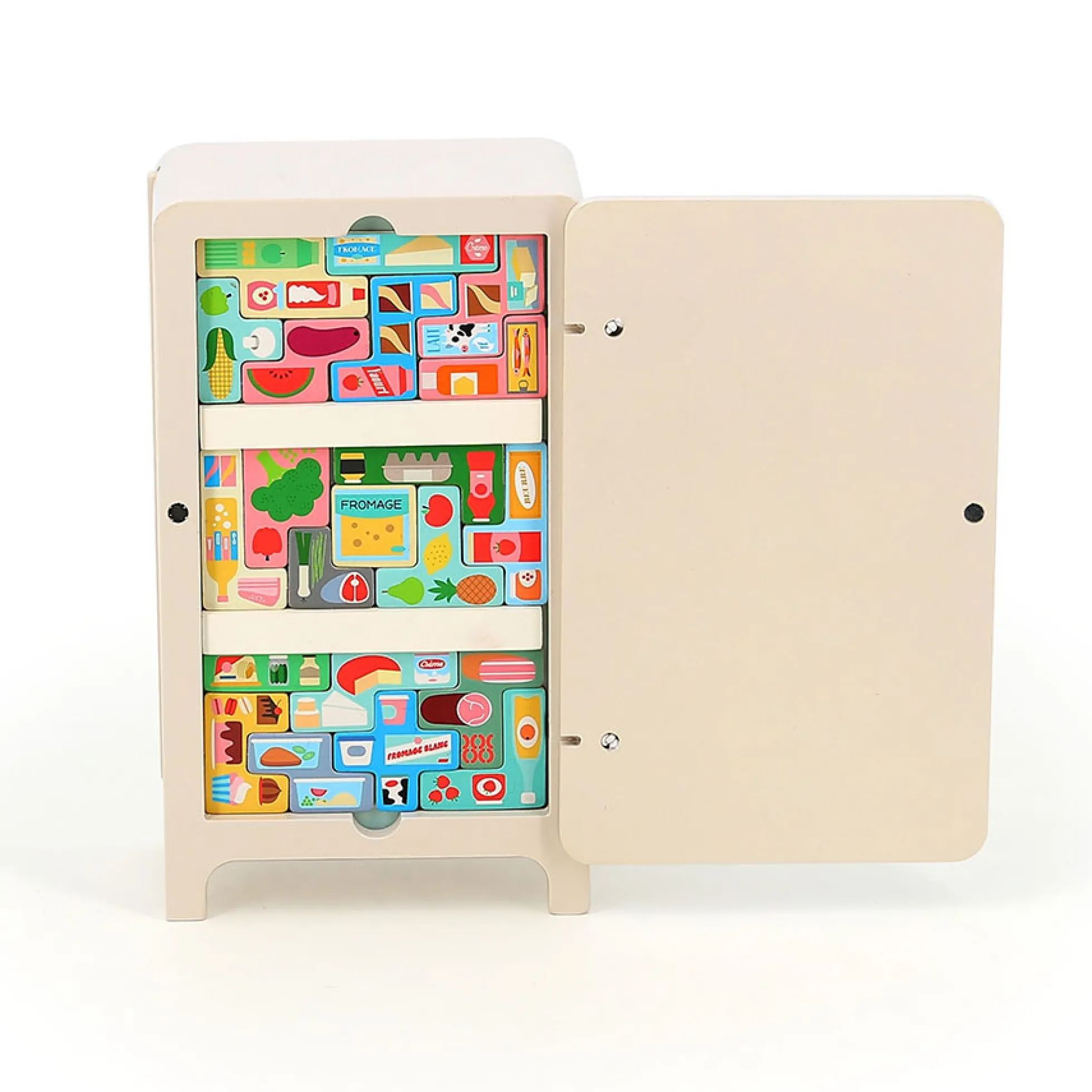 Jeu de logique en bois, Pack it right Le frigo - Ingela P.Arrhenius